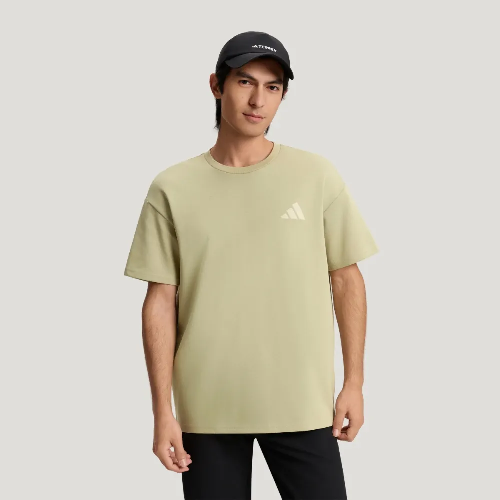 adidas 愛迪達】短袖上衣男寬鬆版型亞規XPL GFX TEE 褐綠KE3700 - momo