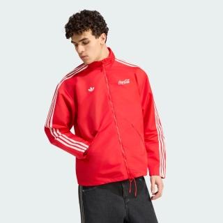【adidas 愛迪達】COCA COLA 連帽外套(KY2105 男款ORIGINALS休閒夾克 可口可樂聯名系列 可拆帽設計)
