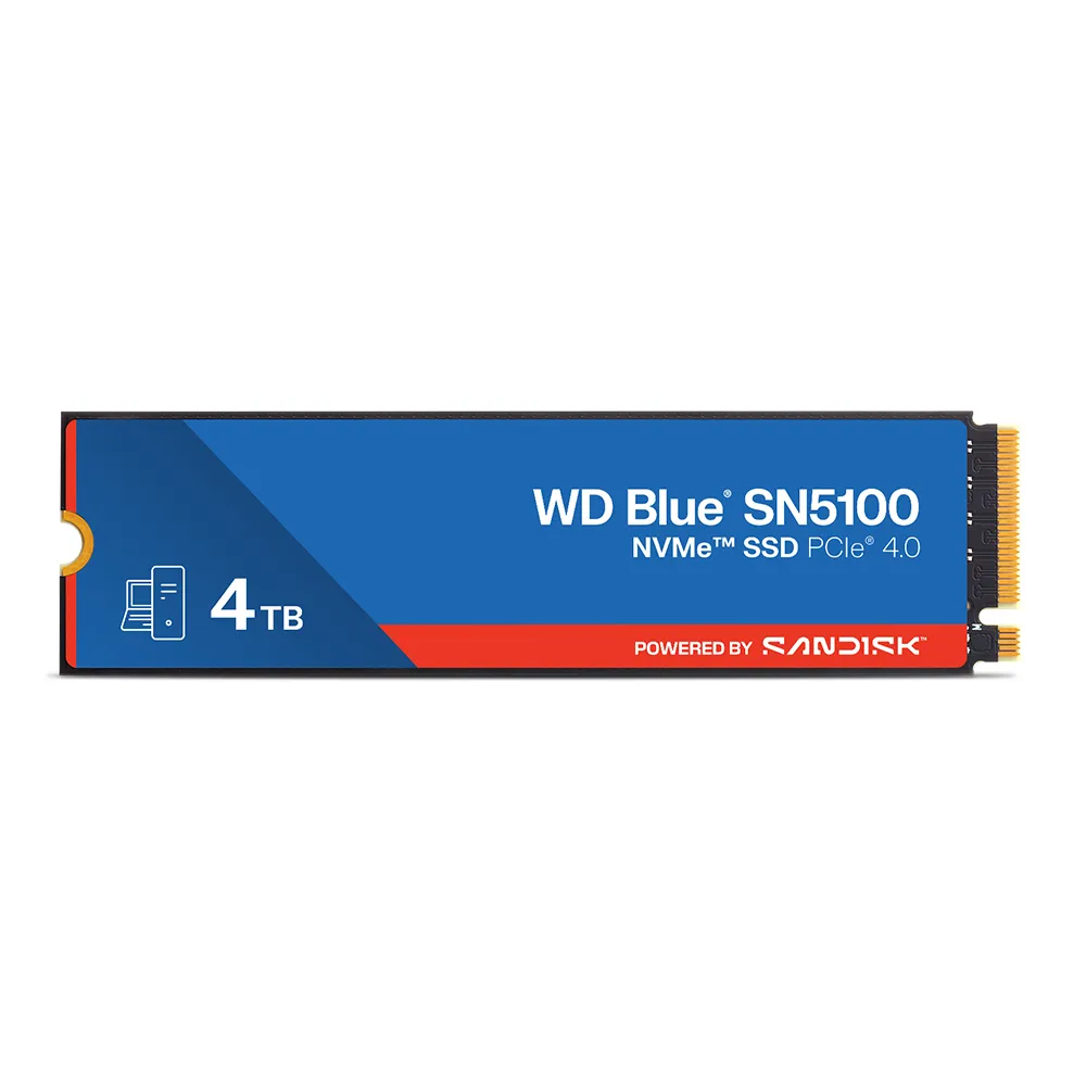 【WD 威騰】WD Blue藍標 SN5100 NVMe SSD 4TB(WDS400T5B0E)