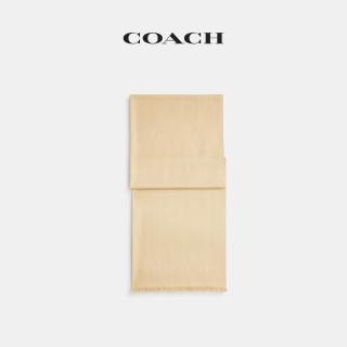 【COACH】蔻馳官方直營 JUMBO馬車圖案披肩-日光色(CQ719)