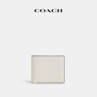 【COACH】蔻馳官方直營 三合一錢包-灰銅色/白堊色(CR398)