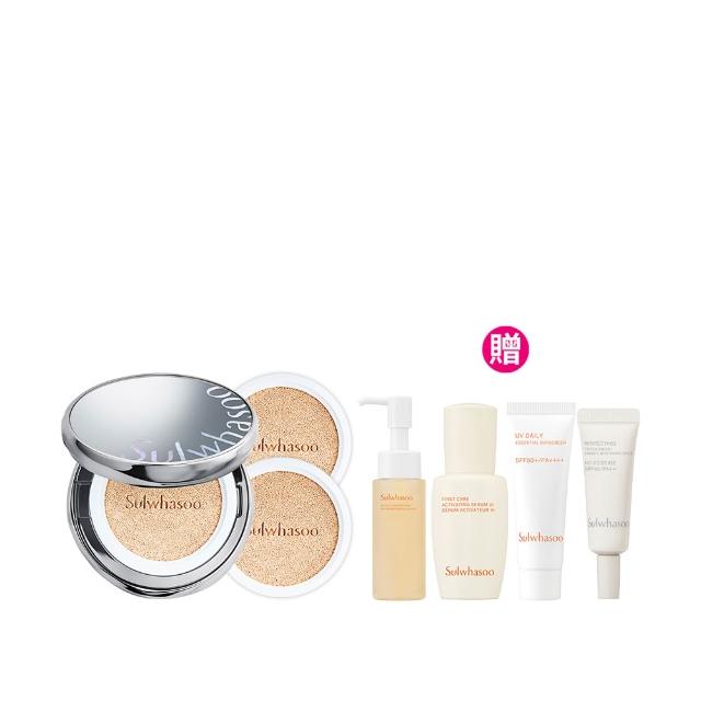 【Sulwhasoo 雪花秀】官方直營 完美珍珠光精華氣墊SPF50 一盒2蕊  (柔焦版/水亮版)