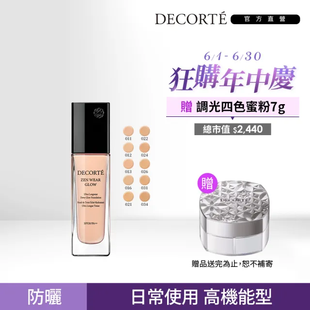 【DECORTE 黛珂】禪 光感恆潤粉底液 30mL(11色可選)