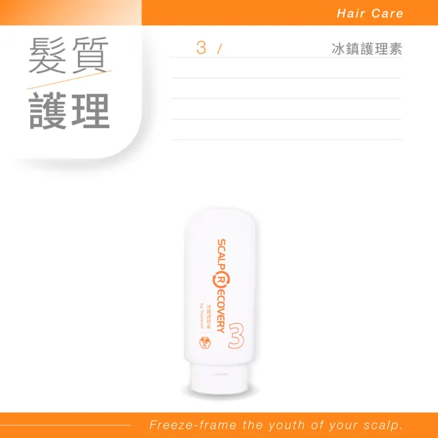 【髮基因】乾性頭皮問題調理組(毛孔大掃除凝膠＋修護洗髮水慕斯＋冰鎮護理素)