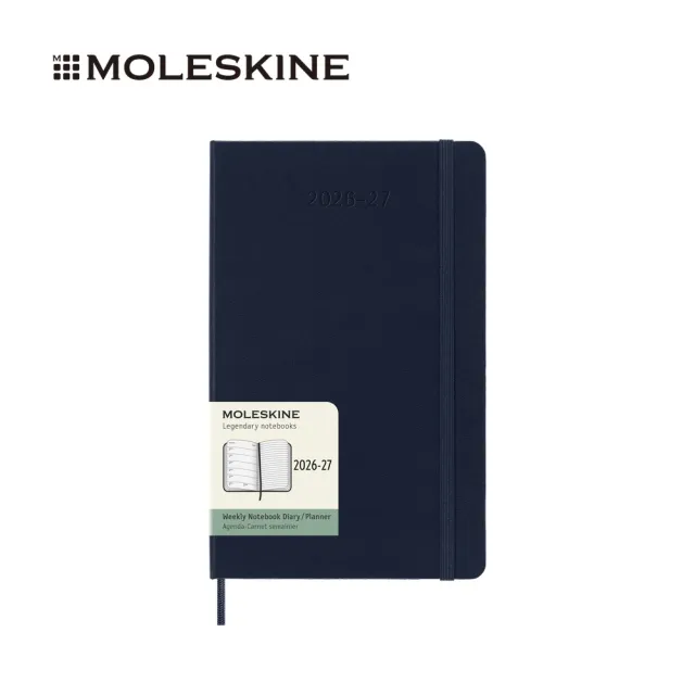 【MOLESKINE】2026-27 18個月週記硬皮手帳 - L型/寶藍