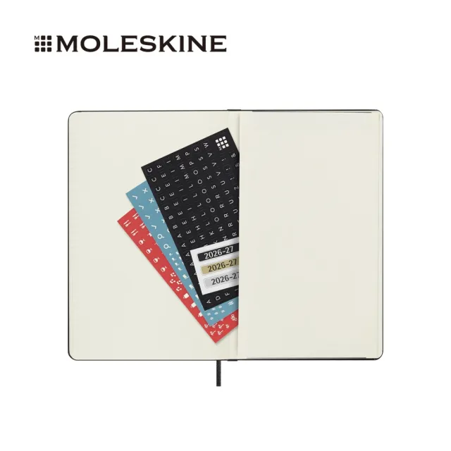 【MOLESKINE】2026-27 18個月週記硬皮手帳 - L型/黑