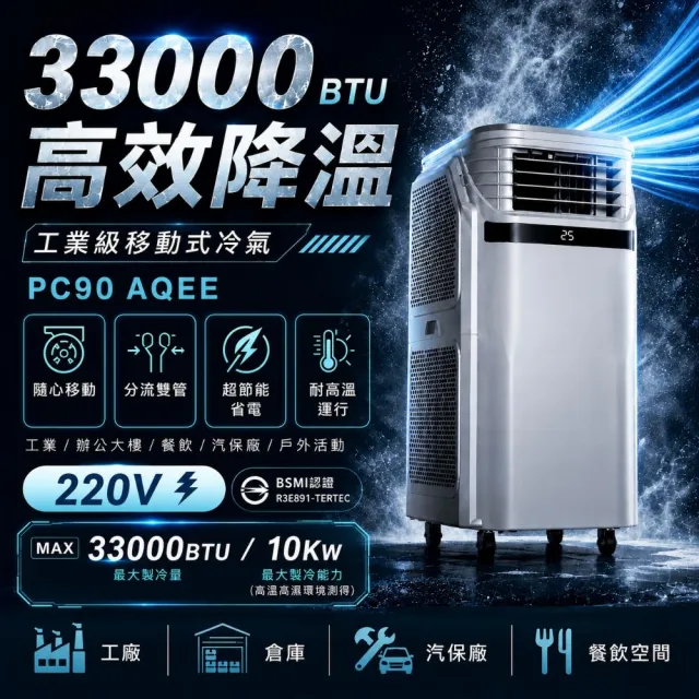【Jiere 解熱】工業移動式冷氣|10-22坪強力降溫|工廠/機台/人員散熱|免安裝可移動|即插即冷降溫首選!