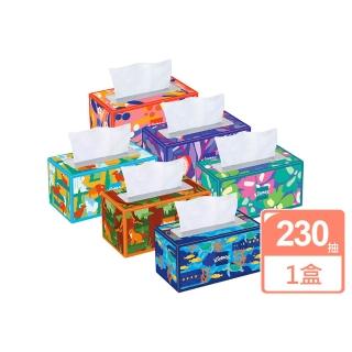 美國 Kleenex 頂級柔韌盒裝面紙230抽(花色隨機出貨)