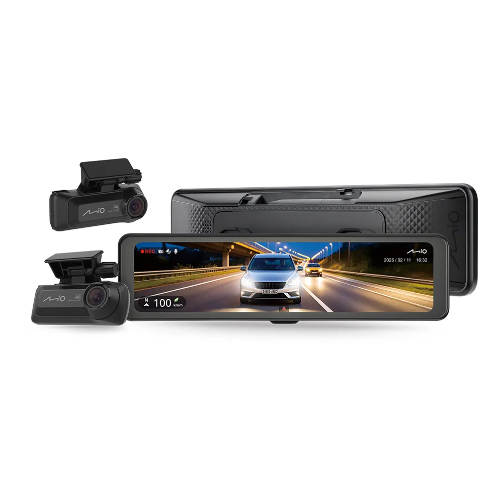 【MIO】含到府安裝 MiVue R890WD 後視鏡型行車記錄器 前4K後4K(送-128G卡 行車紀錄器)