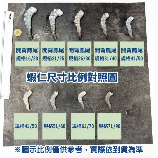 【鮮綠生活】嚴選新鮮蝦仁 共3包(600g(淨重 450g)±3%/包 規格61/70)