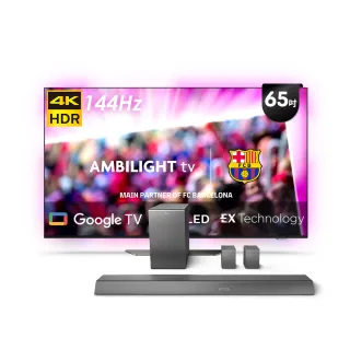 【Philips 飛利浦】65型4K OLED 120Hz Google TV智慧聯網顯示器(65OLED809)