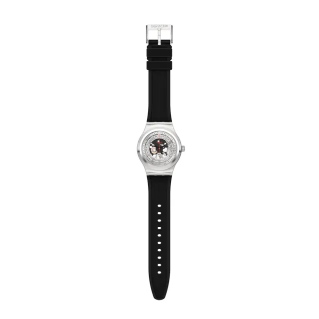【SWATCH】SISTEM THROUGH AGAIN 金屬機械手錶/男錶/女錶/瑞士製造 YIS431 (42mm)