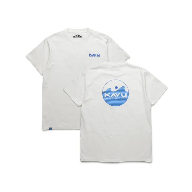 【KAVU】Waves 經典Logo有機棉短袖T恤 男款 白色 #8140