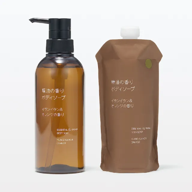 【MUJI 無印良品】精油芬香洗髮精/潤絲精/沐浴乳400ml (檜木薰衣草香/依蘭柑橘香)