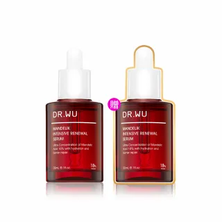 【DR.WU 達爾膚】杏仁酸亮白煥膚精華18％ 30ML(2入組)