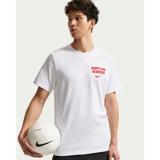 【NIKE 耐吉】短袖上衣 男 AS ENT M NK PRIDE TEE T恤 足球 世界盃 英格蘭隊 白 (IQ2275100)