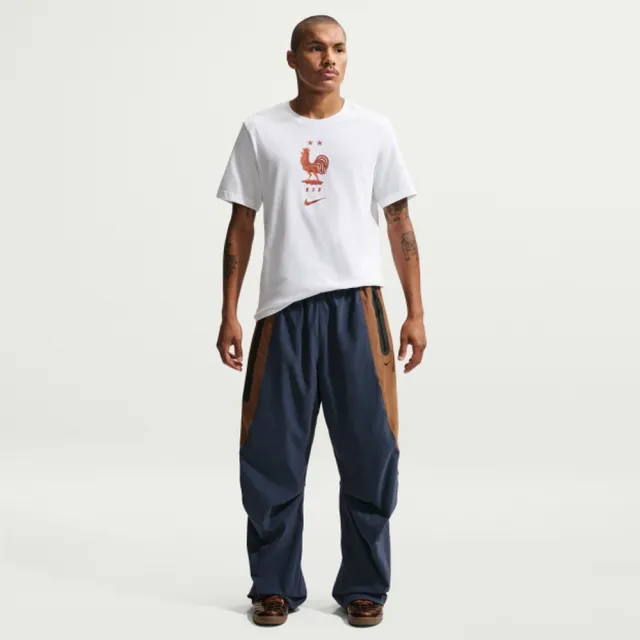 【NIKE 耐吉】短袖上衣 男 FFF M NK CREST TEE T恤 足球 世界盃 法國隊 白 (IH2181100)