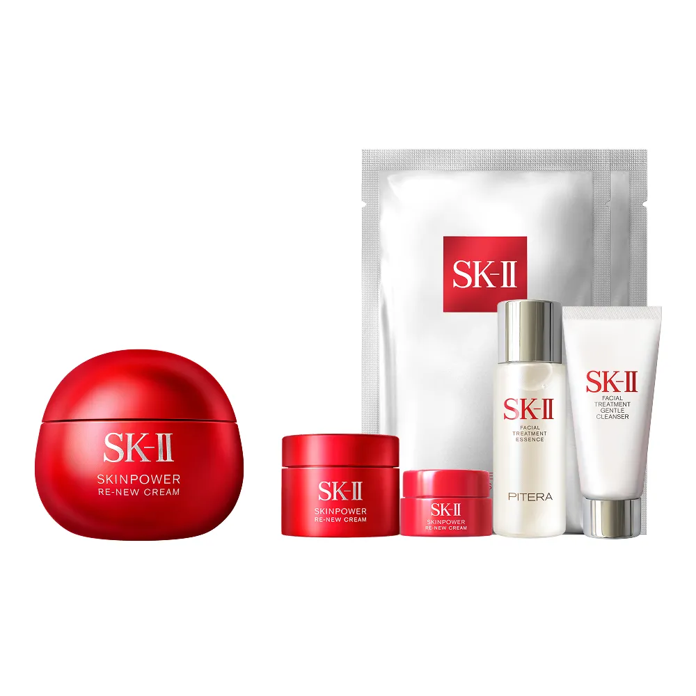 【SK-II】官方直營 肌源賦能煥顏活膚霜 100g(經典版/乳霜/臉部保養/澎彈/緊緻/大紅球/超大牌)