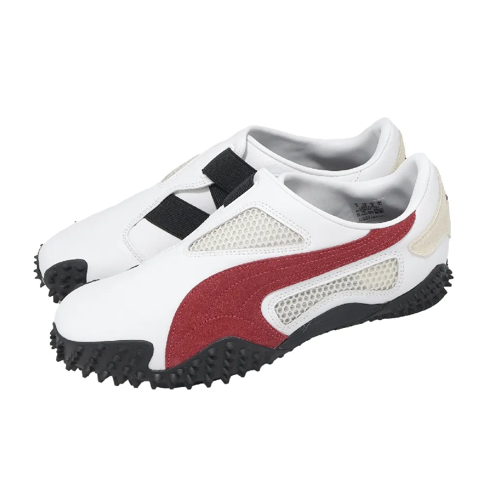【PUMA】休閒鞋 Ur Mostro 男鞋 白 紅 復古 魔鬼氈 怪獸鞋 橡膠鞋釘 401720-02