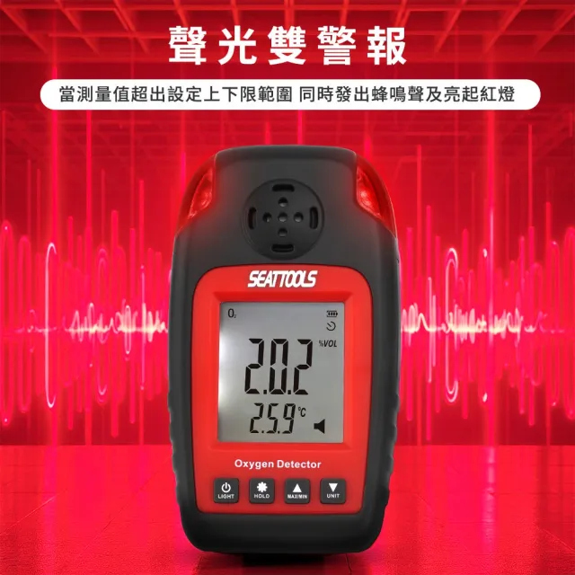 氧氣檢測器 氧氣濃度測量儀 氧氣警報器(165-OD8821測氧機 氣體檢測儀 氧氣偵測筆 氧氣濃度監測儀)