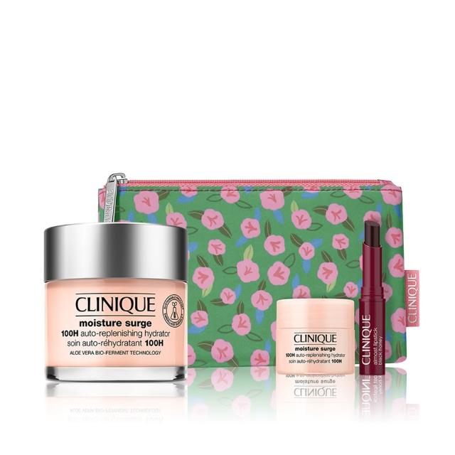 【CLINIQUE 倩碧】水磁場澎彈透亮爆水組(水磁場100H活水循環保濕凝膠75ml/保濕就是水磁場)