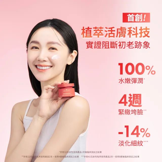 【ORIGINS品木宣言】煥膚澎彈乳霜/精華雙入組(蘋果澎澎霜50ml+A醇膠原精華30ml)