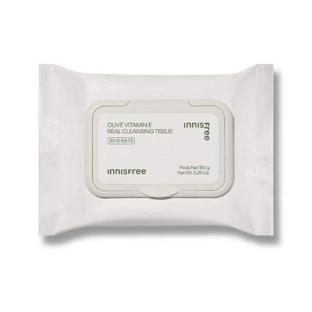【innisfree】2件5折★橄欖維他命E卸妝棉(30抽/150g)