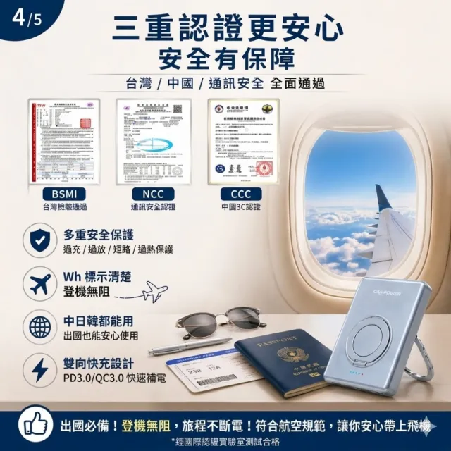 【Canpower】防爆 磁吸固態電池行動電源(10000mAh) CP-02