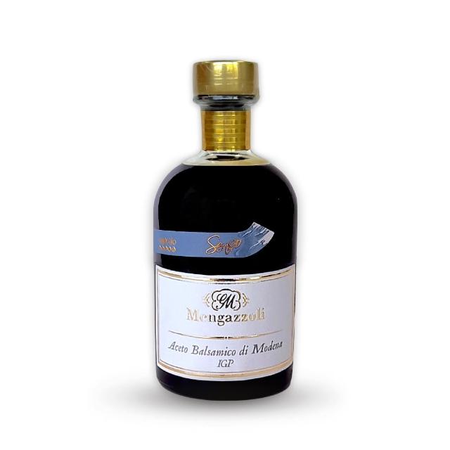 【Mengazzoli】義大利粉藍標8年巴薩米克醋IGP認證250ml(oof白金獎/原汁65%/橡木桶陳釀/BRC.IFS食安/全素)