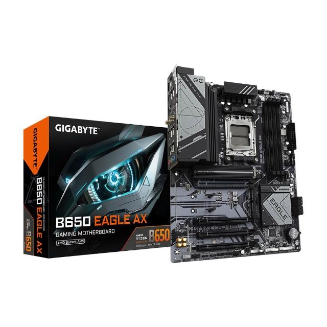 【技嘉】C+M組合★B650 EAGLE AX AMD主機板+AMD Ryzen R7-7800X3D CPU 處理器(工業包)