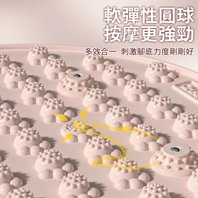 【keep power】橢圓加大軟矽膠指壓板+穴位襪 / 超慢跑墊 指壓版 足底按摩墊 軟硅膠指壓板(加大版/直徑75cm)