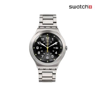 【SWATCH】HAPPY JOE LIME AGAIN 金屬手錶/男錶/女錶/瑞士製造 YWS439GC (41mm)