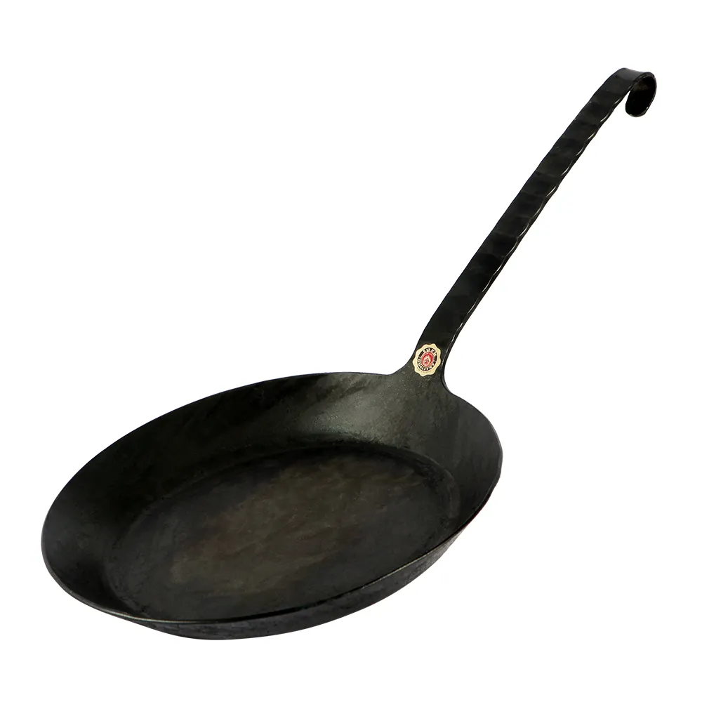 【德國turk鐵鍋】手工職人專業經典一體成型 熱鍛平底鍋長柄18cm 65518(台灣獨家總代理經銷)
