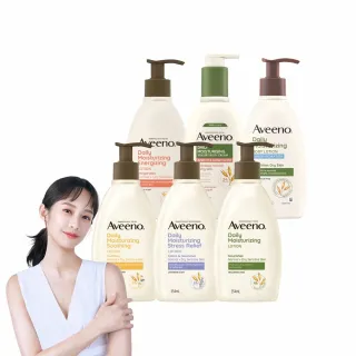 【Aveeno 艾惟諾】長效鎖水保濕乳300ml任選3入(燕麥/活力/薰衣草/洋甘菊/水感/蜂蜜杏桃)