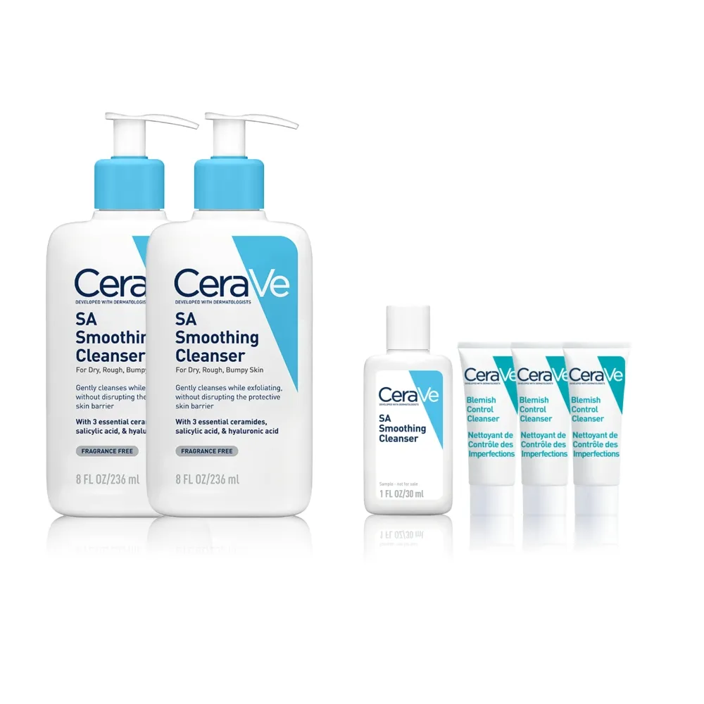 【CeraVe 適樂膚】雙入組★水楊酸煥膚淨嫩潔膚露 236ml*2_A