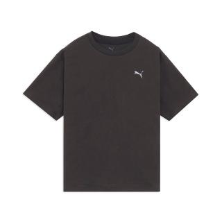 【PUMA】短袖上衣 男 女 亞規 ESS ELEVATED 黑 69370201