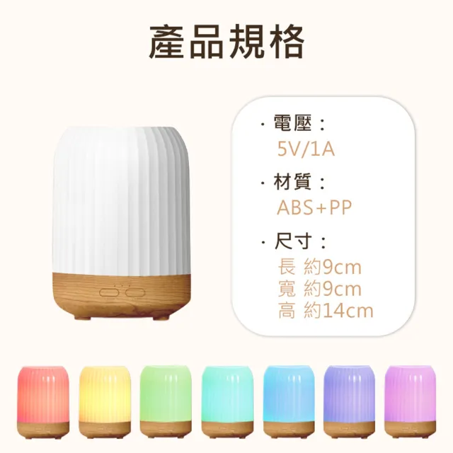 【ANDZEN】安得仁 七彩USB超音波水氧機AZ-250(買就送澳洲精油10mlx1瓶/薰香/加濕器/香氛/擴香機/負離子)