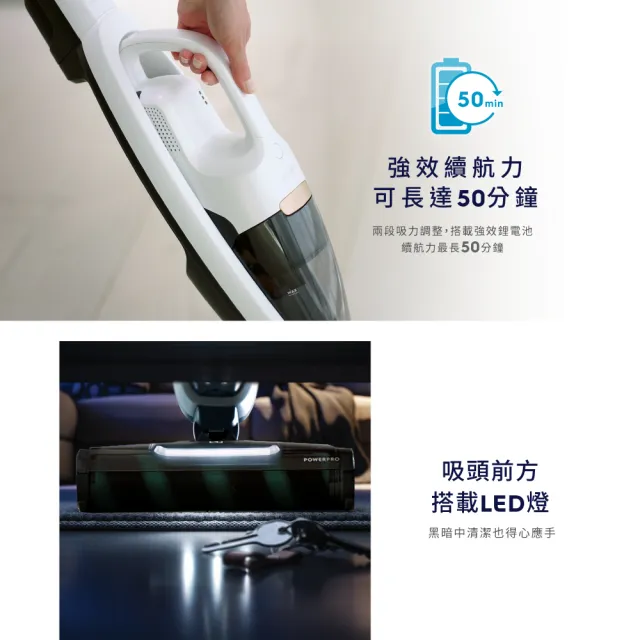 【Electrolux 伊萊克斯】Well Q7無線吸塵器(WQ71-2BSWF 冰雪白)