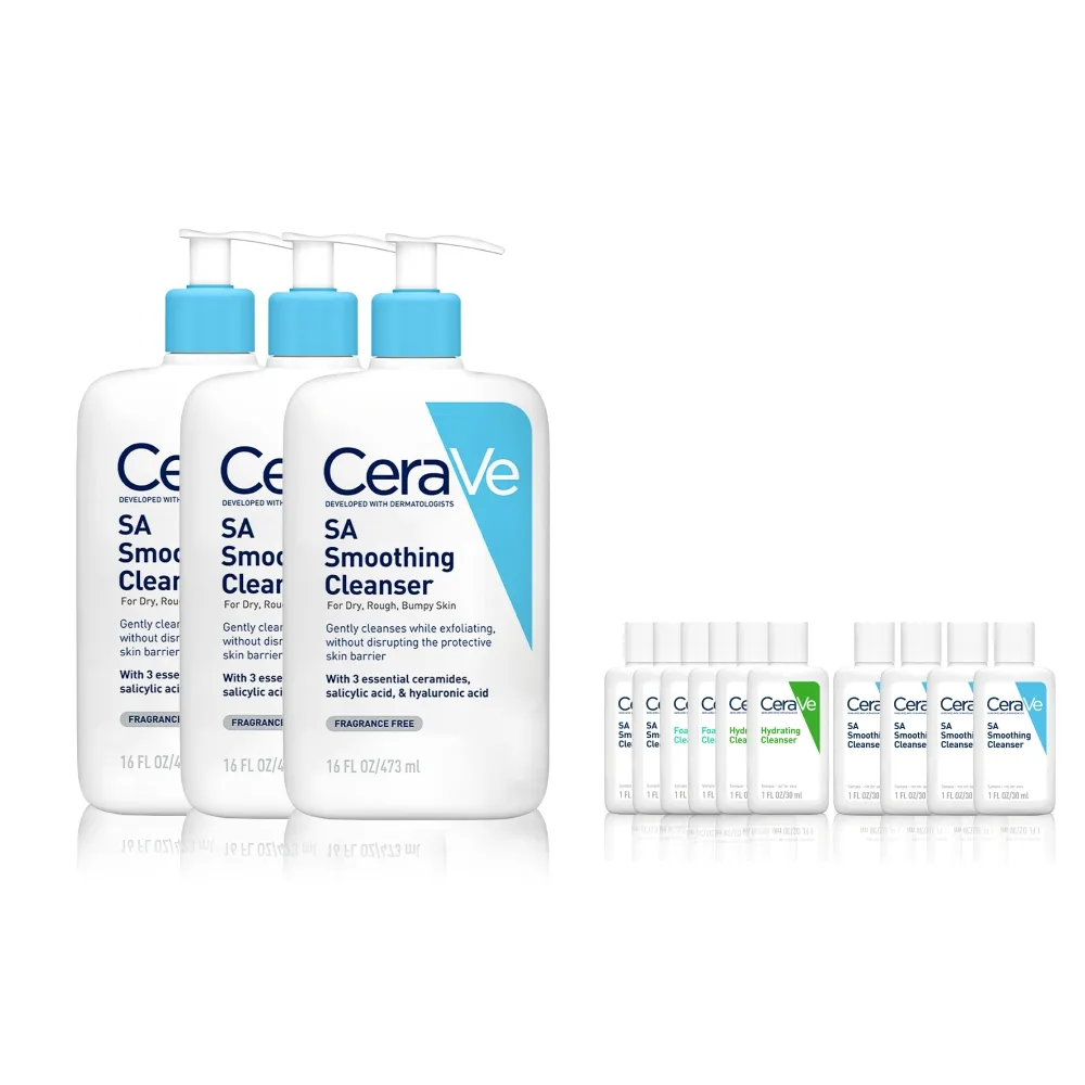 【CeraVe適樂膚】超值囤貨組★水楊酸煥膚淨嫩潔膚露473ml 一日限定組