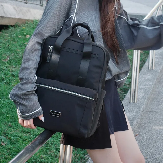 【Samsonite 新秀麗】FHLORA 時尚商務輕量多功能大容量筆電後背包/女包/雙肩包/電腦包15.6吋(多色可選)
