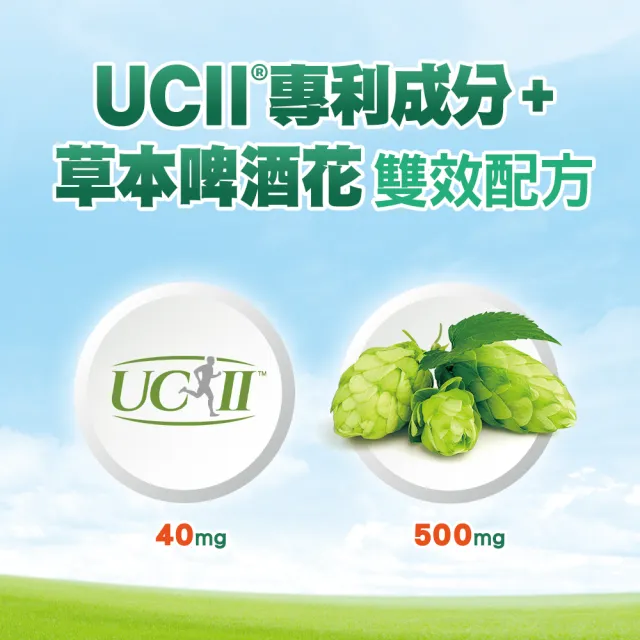 【挺立】關鍵雙效錠 4+1盒組(42錠/盒-618爆殺必買 一天2錠 雙效配方 40mg UCII 草本啤酒花 14天靈活有感)