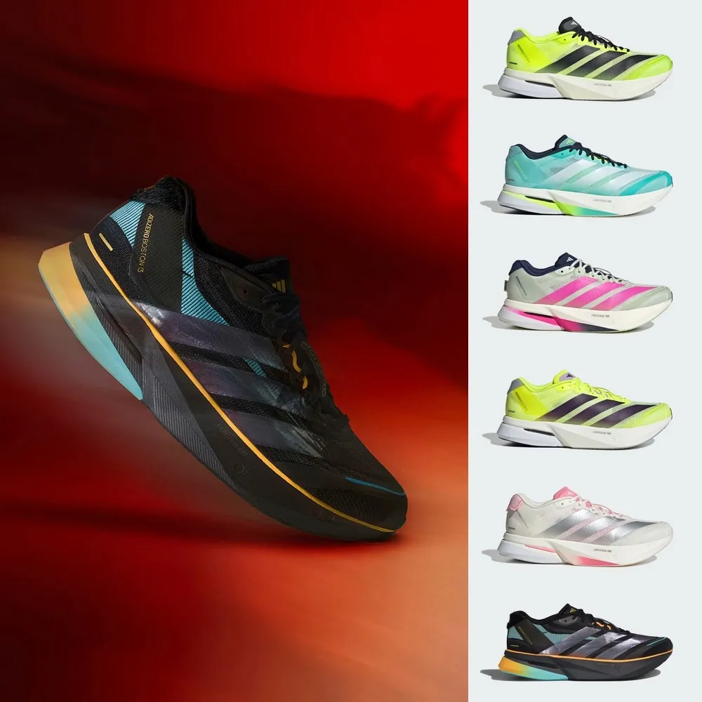 【adidas 愛迪達】ADIZERO BOSTON 13 跑鞋 精選6款(JS4933/JS4945/HQ4912/JP9251/JQ9666/KI1516)