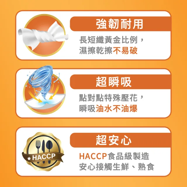 【朵舒】韌易抽超吸收抽取式廚房紙巾(100抽x24包/箱/mo選)