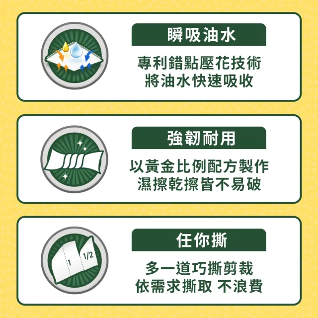 【朵舒】韌易撕超吸收廚房紙巾(120組x48捲/箱/mo選)