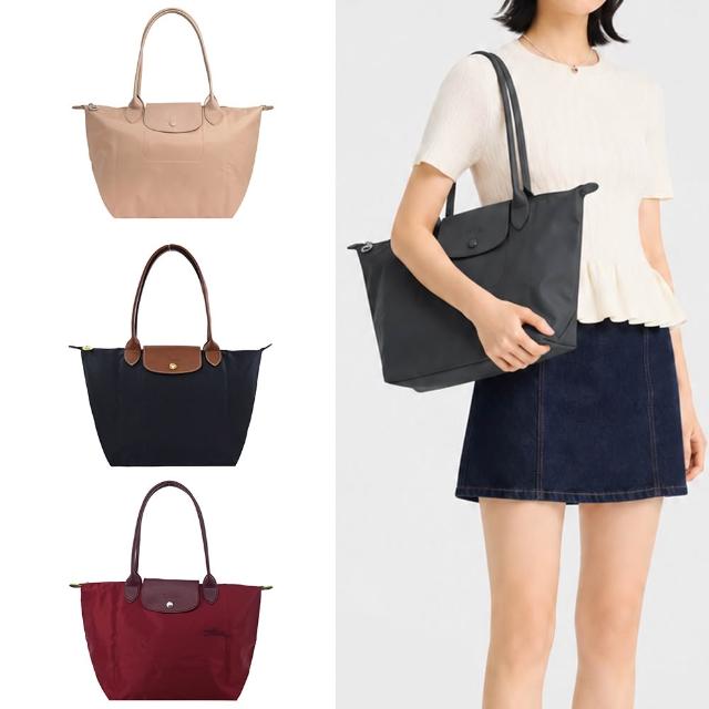 【LONGCHAMP】LE PLIAGE ORIGINAL/GREEN系列原創/刺繡摺疊肩背包(中/多款選)