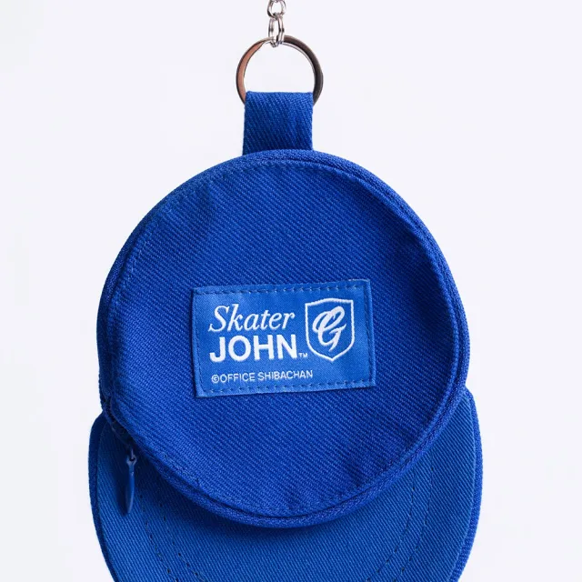 【富邦悍將】悍將 x Skater JOHN 聯名球帽零錢包(藍)