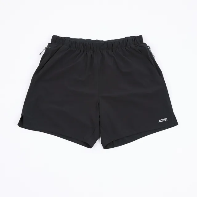 【ADISI】男超撥水輕量野跑多袋短褲 AP2611068 黑色 S-2XL｜運動褲 野跑 路跑 防潑水 四面彈