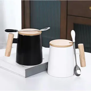 【LIFE SHOP】北歐風陶瓷馬克杯禮盒組/含收納禮盒(泡茶杯 交換禮物 咖啡杯 禮盒組 咖啡杯禮盒 泡茶杯禮盒)