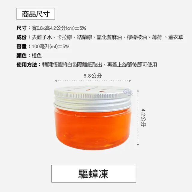 【百鈴】髒會滅驅蚊凍4罐送驅蟑凍1罐(驅蚊凍/天然驅蚊/防蚊必備/室內驅蚊/防蚊必備)