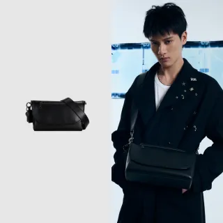 【ROBINMAY】沃斯真皮斜背包(隱形磁扣封口/多色任選/男包)